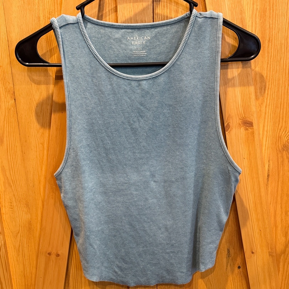 American Eagle Outfitters Slate Blue Tank Top